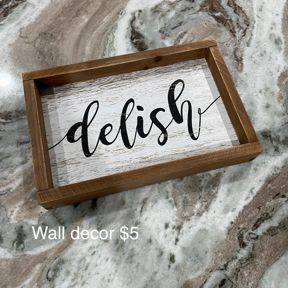 Wooden sign
